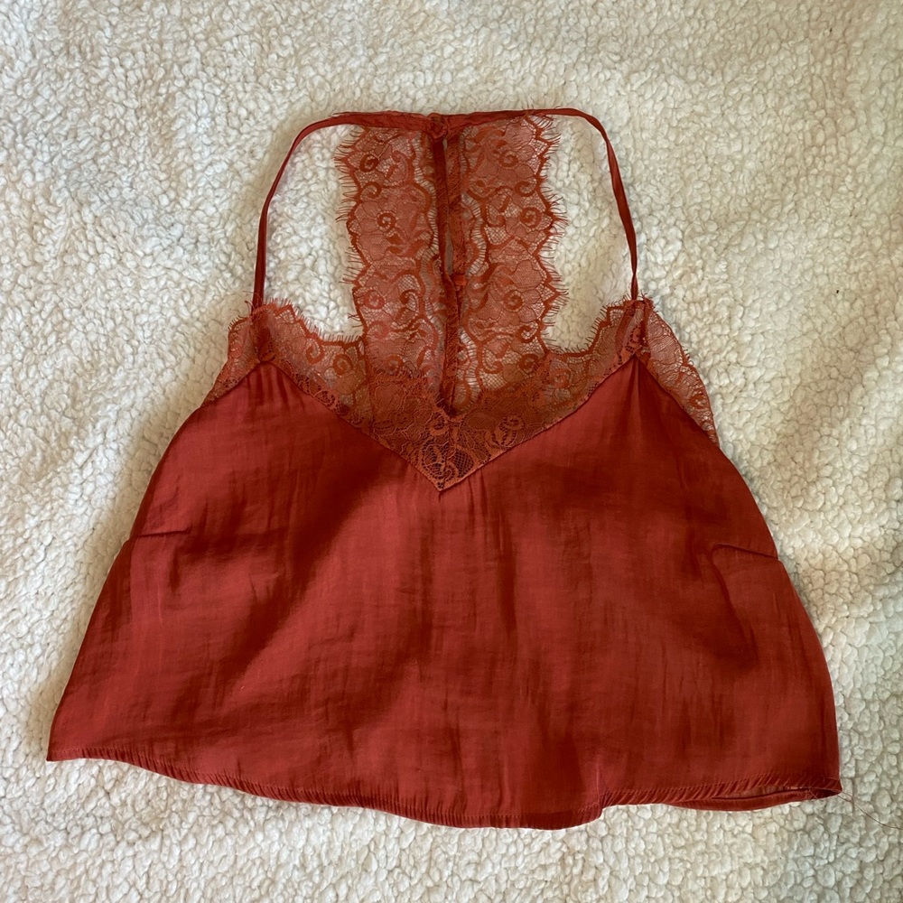 Forever 21 flowy cropped tank top